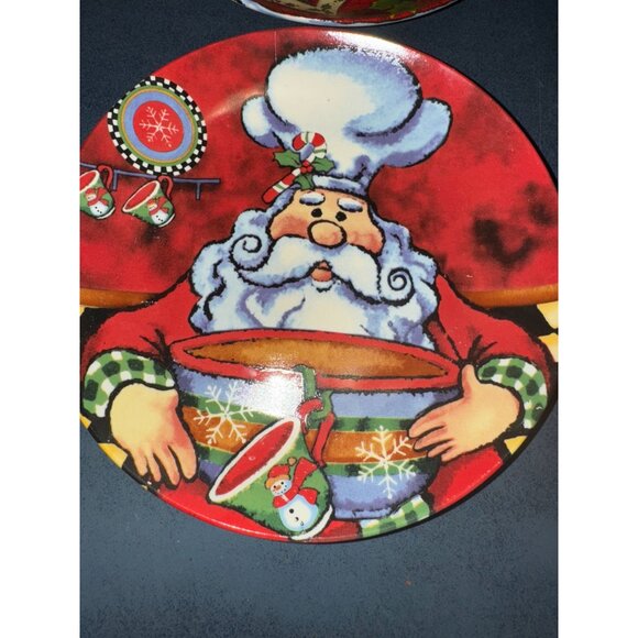 Christmas Santa Plates Set 8 - Picture 3 of 12